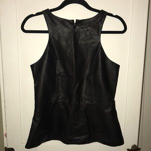 Express minus the leather peplum racerback tank